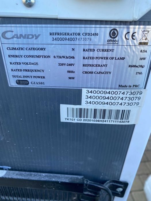 Półki do lodówki Candy CFD2450