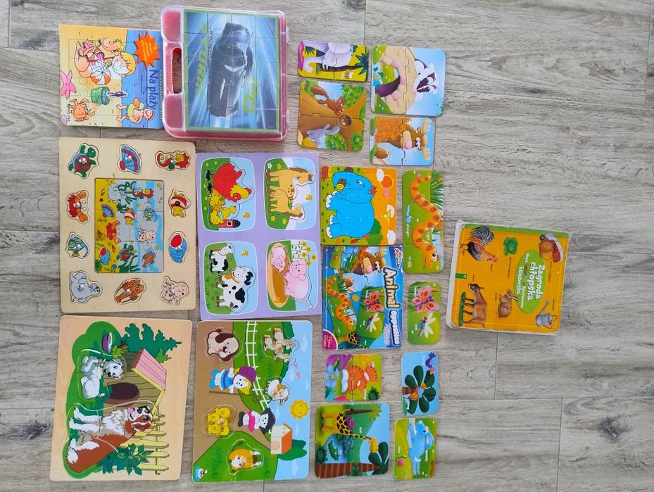 Puzzle drewniane dopasowywaniu układanki książki