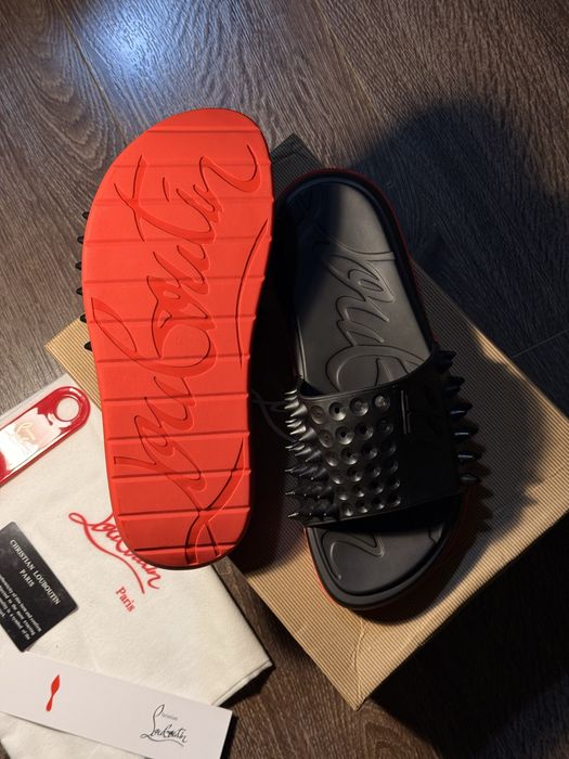 Тапки Christian Louboutin шлепанцы кристиан лубутен old money casual