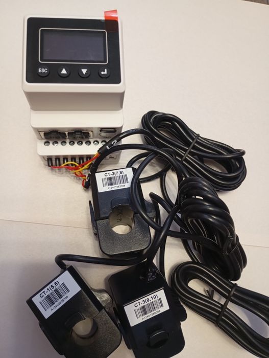 Smart Meter SM-MA (120A×3), PN NEU-RMM120-100-16-31 — трёхфазный интеллектуальный счётчик/измеритель электроэнергии с тремя трансформаторами тока