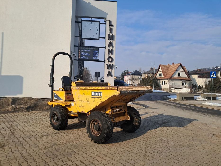 Thwaites wozidło budowlne 3 t tony wywrotka 4x4 silnik Yanmar 34KM MACH 570 ŁADNE OPONY prosty wysyp nie obrotowe przegubowe Benford Barford Terex Ta3 Wacker 3001 Mecalac Ausa Dumper rocznik 2015 ładne  THWAITES wozidło 3 T BUDOWLANE 2015r Yanmar silnik