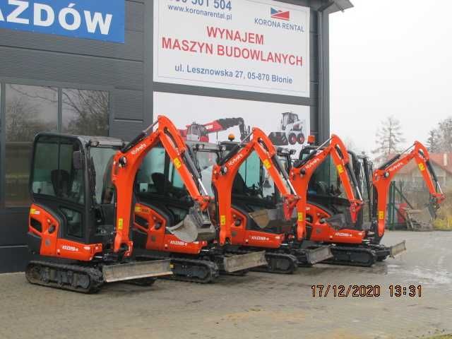 Wynajem minikoparek Pruszków Korona Rental