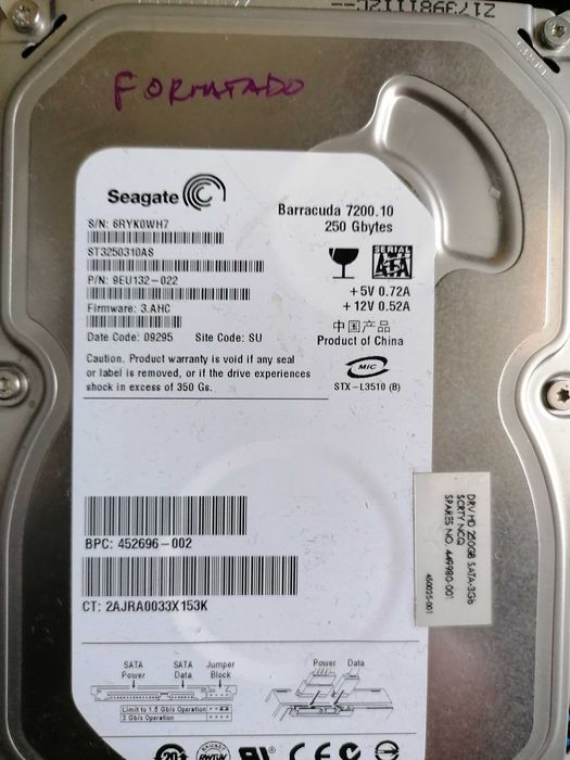 Discos SATA várias marcas/capacidades