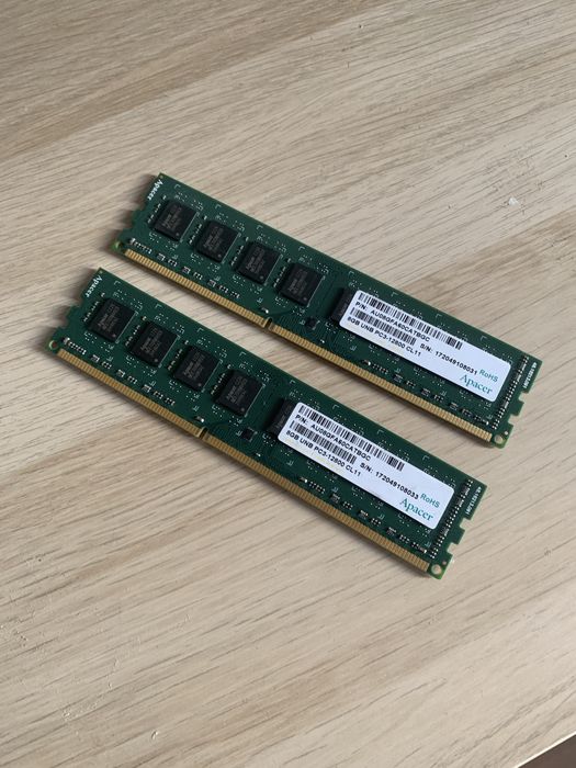 Pamięć RAM Komputera Apacer DDR3 16GB 2x8GB 1600MHz Łomża •