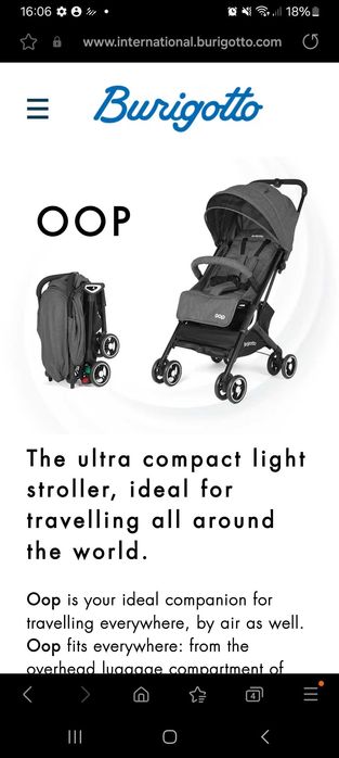 Carrinho Compacto bebé