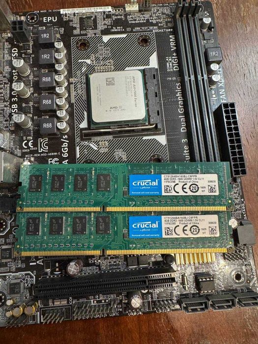 Збірка AMD A10-7800,  Asus A68HM-K, 2x Crucial 4gb ddr3, Gtx 750ti 2gb