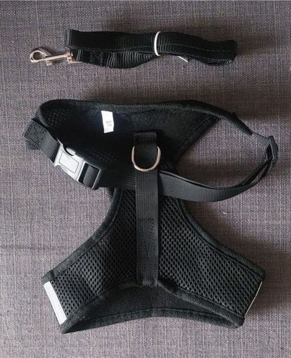 Szelki dla psa ze smyczą Rozmiar M