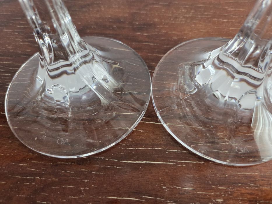 2 castiçais Cristal D'Arques