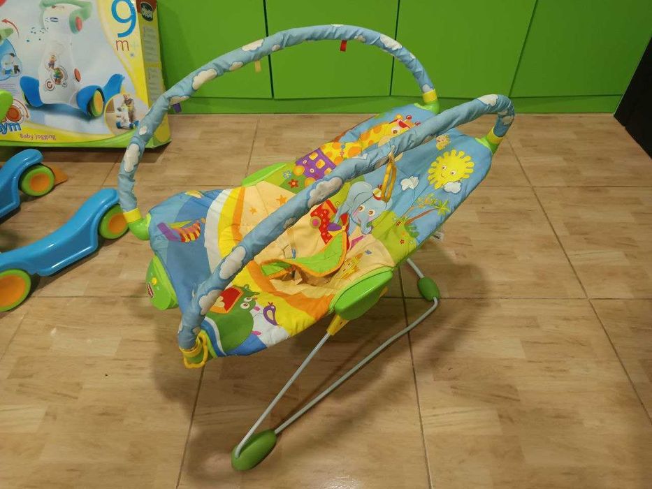 Дитяча люлька гойдалка шезлонг баунсер качалка Тіny Love