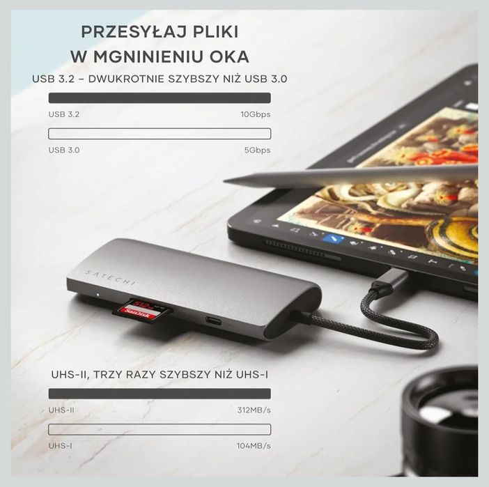 SATECHI Hub USB-C V3 8 w 1