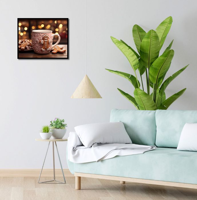 Plakat 50x40cm Ciepło Domowego Ogniska