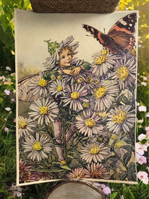 Retro Vintage - Flower Fairy/Harajuku Art - plakat papierowy (A3)