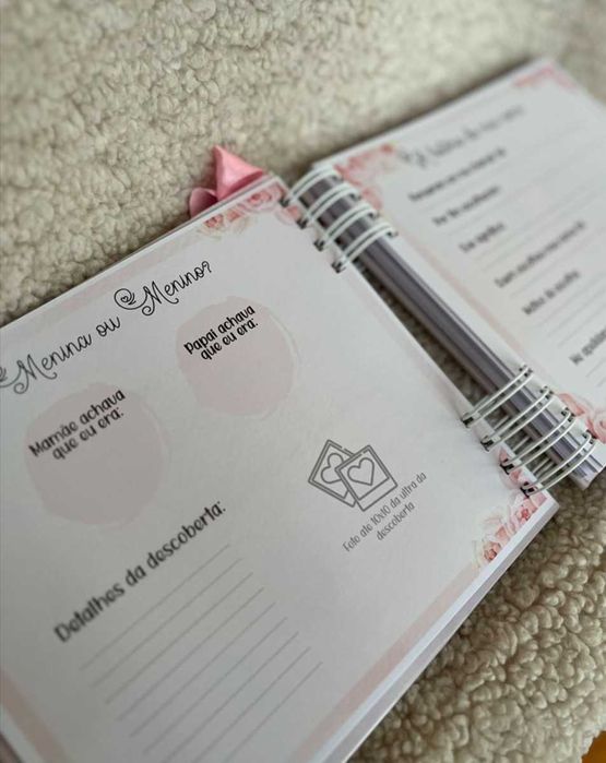 livro de recordações do bebé ursa princesa