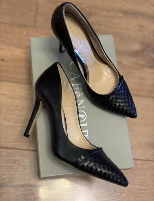 Кожаные туфли cafe noir, италия, оригинал. 39р.