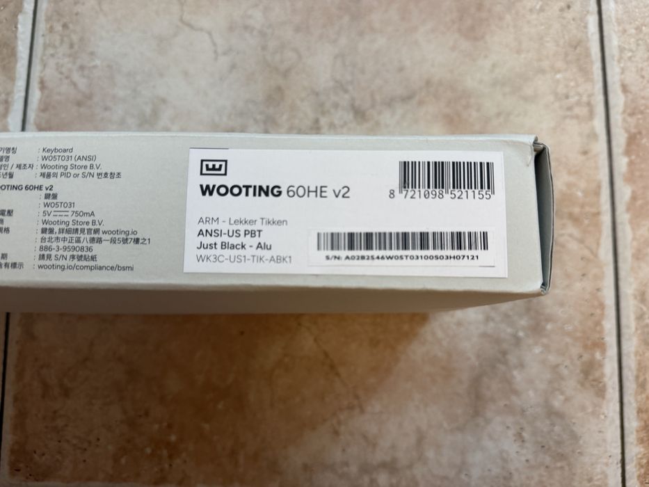 Wooting 60HE V2 Aluminium Just Black