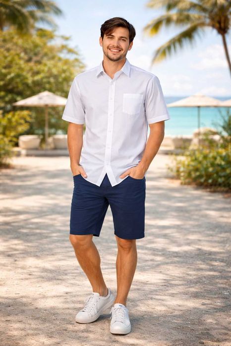 Camisa manga curta - branco - 41 - Topway