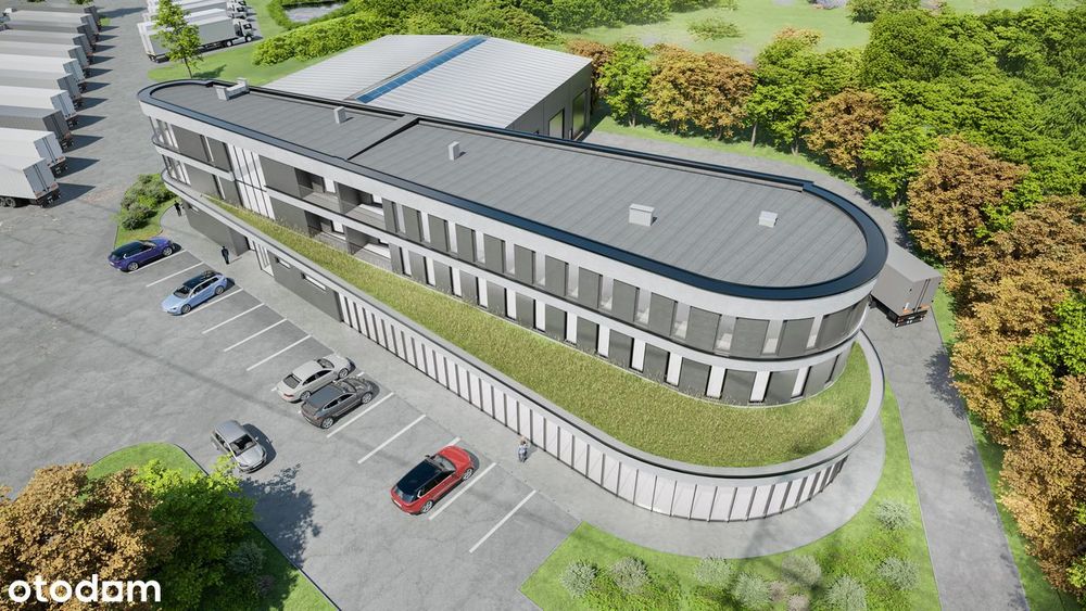 Działka inwestycyjna z gotową halą budynek w stanie surowym zamkniętym