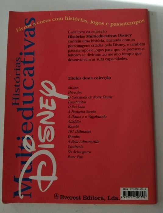 Peter Pan - Histórias Multieducativas, da Disney
