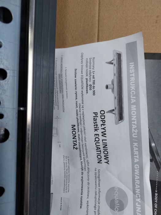 Odpływ liniowy 90cm Nowy