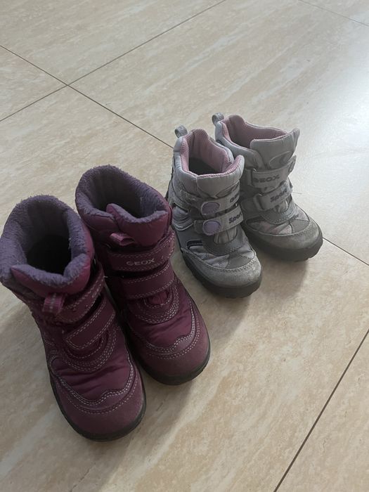 Geox śniegowce  r. 28 oraz r. 25 dziewczynka