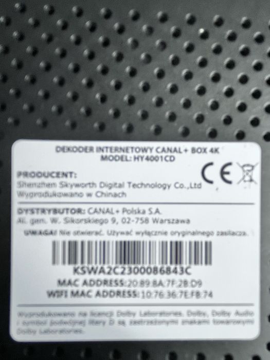 Dekoder internetowy C+4K