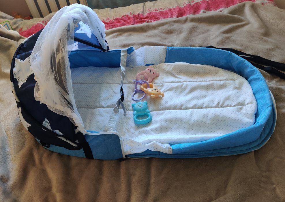 Łóżeczko niemowlęce przenośne turystyczne walizka podróż torba