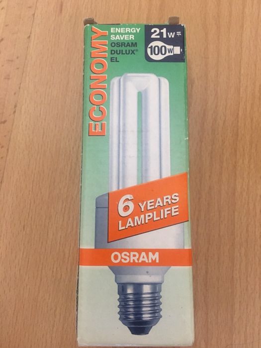 Компактна люмінесцентна лампа німецької фірми Osram Dulux El 21w
