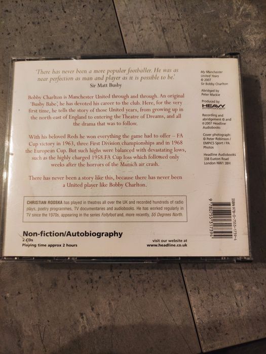 Autobiografia CD Bobby Charlton Manchester United