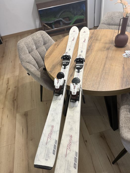 Narty damskie Fischer Pure 150 cm + wiązania (idealne dla początkujących)