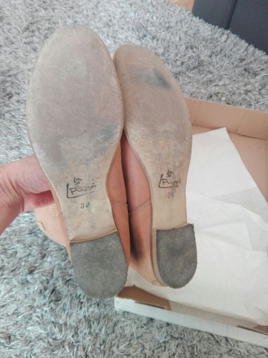 Buty ażurowe skóra