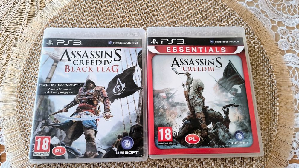 Dwie gry Assassin's Creed na ps 3
