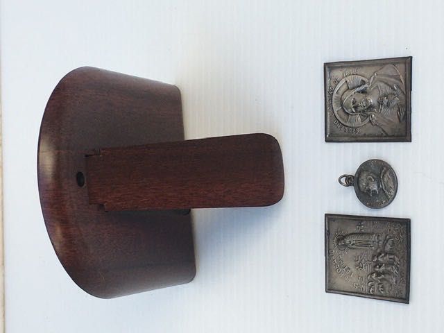 Prata Moldura Medalhas Antigo