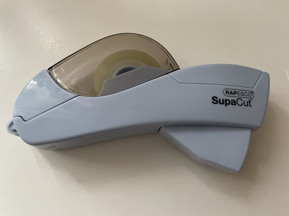 Dyspenser dozownik taśmy samoprzylepnej nowy pudrowoniebieski