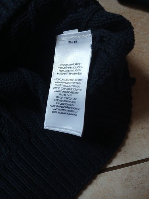 Sweter  Ralph Lauren nowy z metką rozmiar L granatowy bawełna