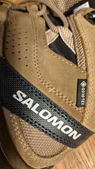 Salomon Quest Rover GTX beżowe - buty trekkingowe, Gore-Tex, EU 42 2/3 (~27 cm) - użyte raz