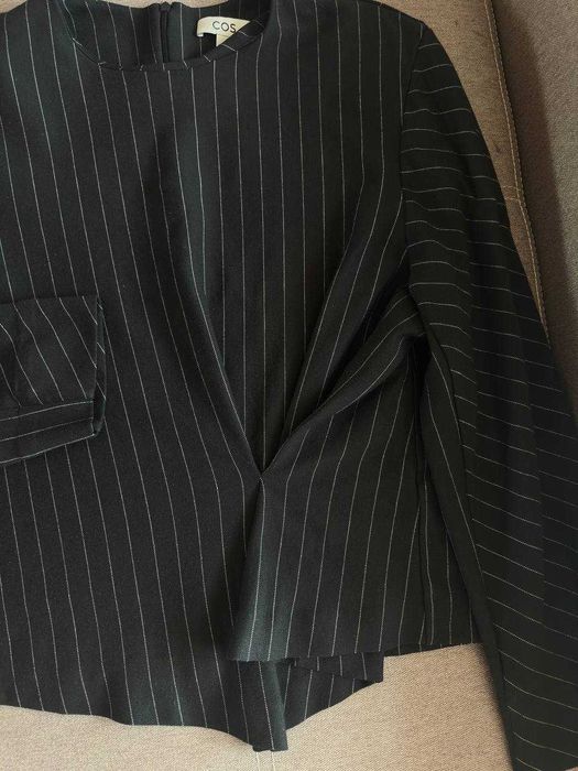 Топ жіночий cos pinstriped draped top / L