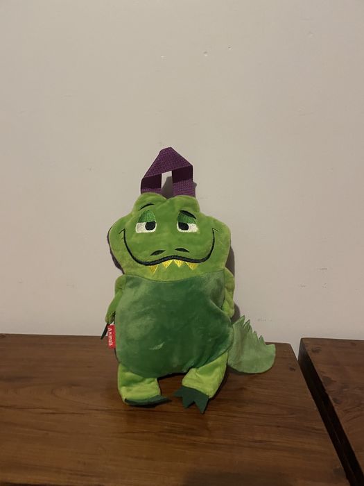 Mini Mochila Dinossauro com manta