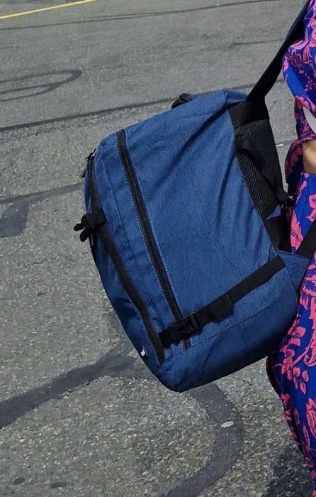 Mocny Plecak Do Samolotu 40x30x20 Ryanair Wizzair Podręczny Niebieski