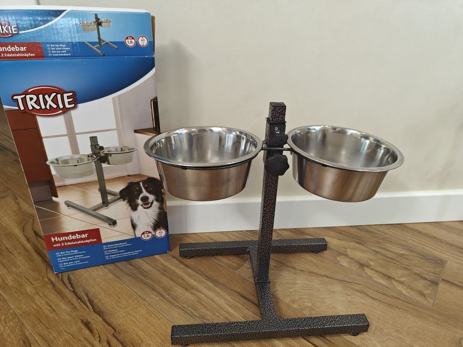 Trixie Миски на штативі хромовані для собак 1,8 л