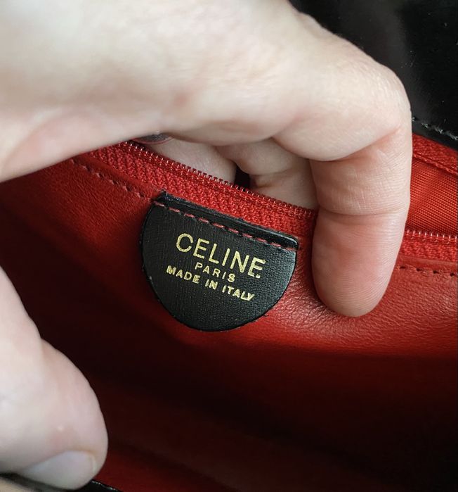 Celine  Вінтажна сумка чорна шкіра