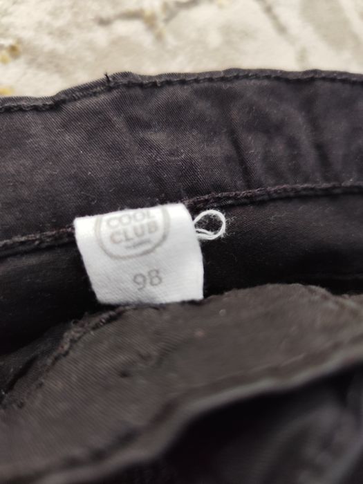 Spodnie chłopięce czarne miękki jeans r.98
