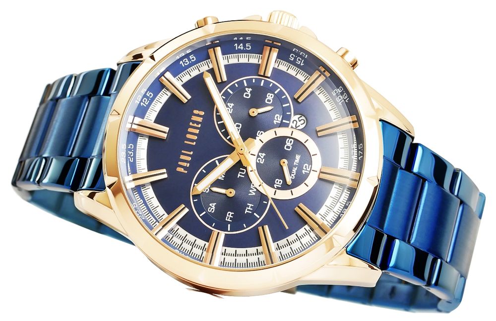 zegarek męski paul lorens pl13605b-6f3