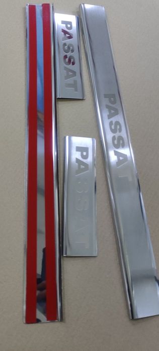 Накладки на пороги fusion USA/ passat b7 usa. 4шт. Нержавійка. Преміум