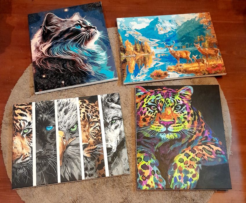 Готовые картины по номерам