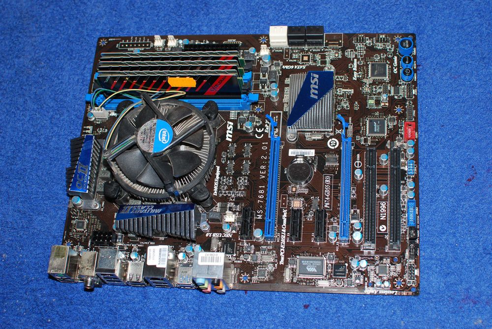 Płyta główna MSI P67A-GD55z I5 -2500K chłodzenie 6 GB RAM