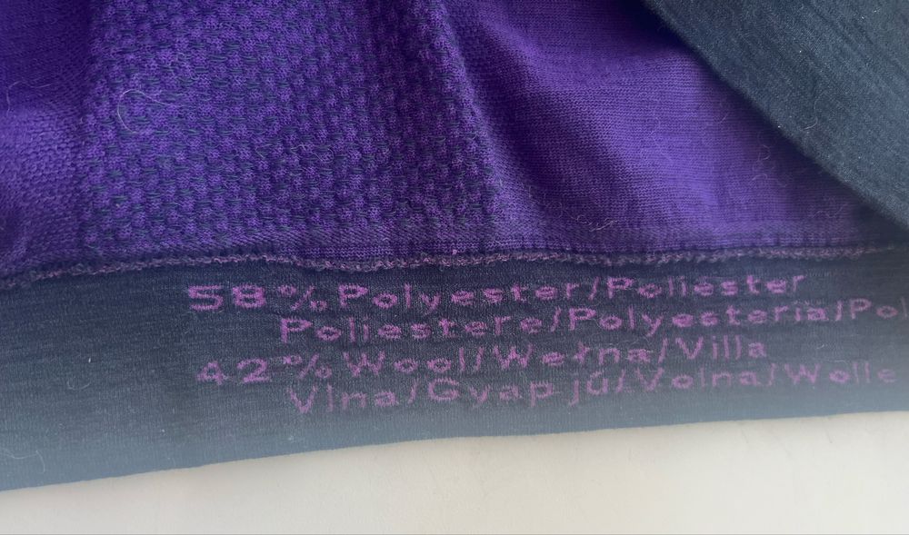 Crivit sports зональна термофутболка шерсть меринос вовна термобілизна