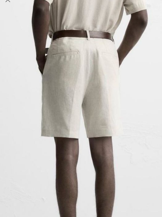 Шорти чоловічі льон 100% ZARA