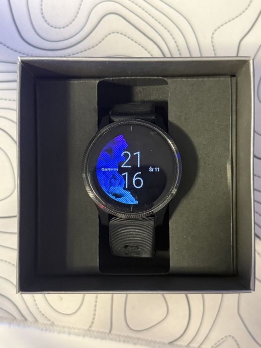 Zegarek Garmin Venu 1 43mm AMOLED / Gwarancja do 17.08.2025 / Stan bdb