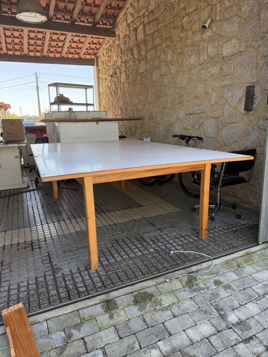 Mesas 3x2 m em madeira