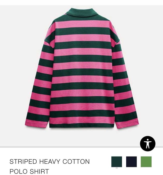 Поло сорочка в смужку "ZARA" m-l